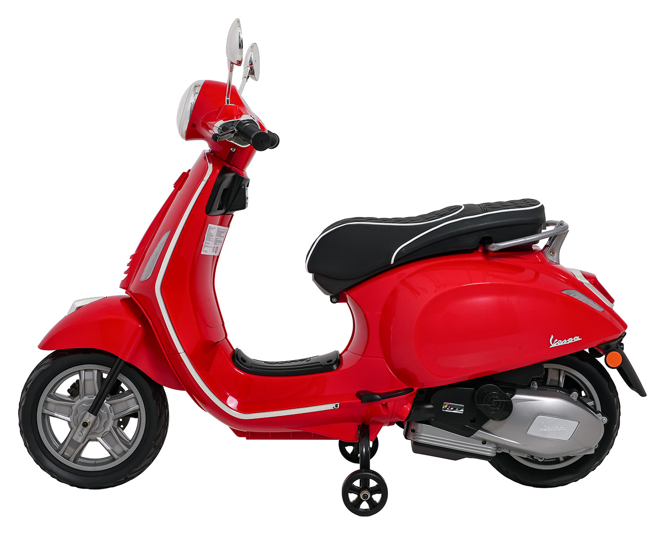 Skuter Piaggio Vespa ROMA Czerwony na akumulator dla dzieci - obrazek 3