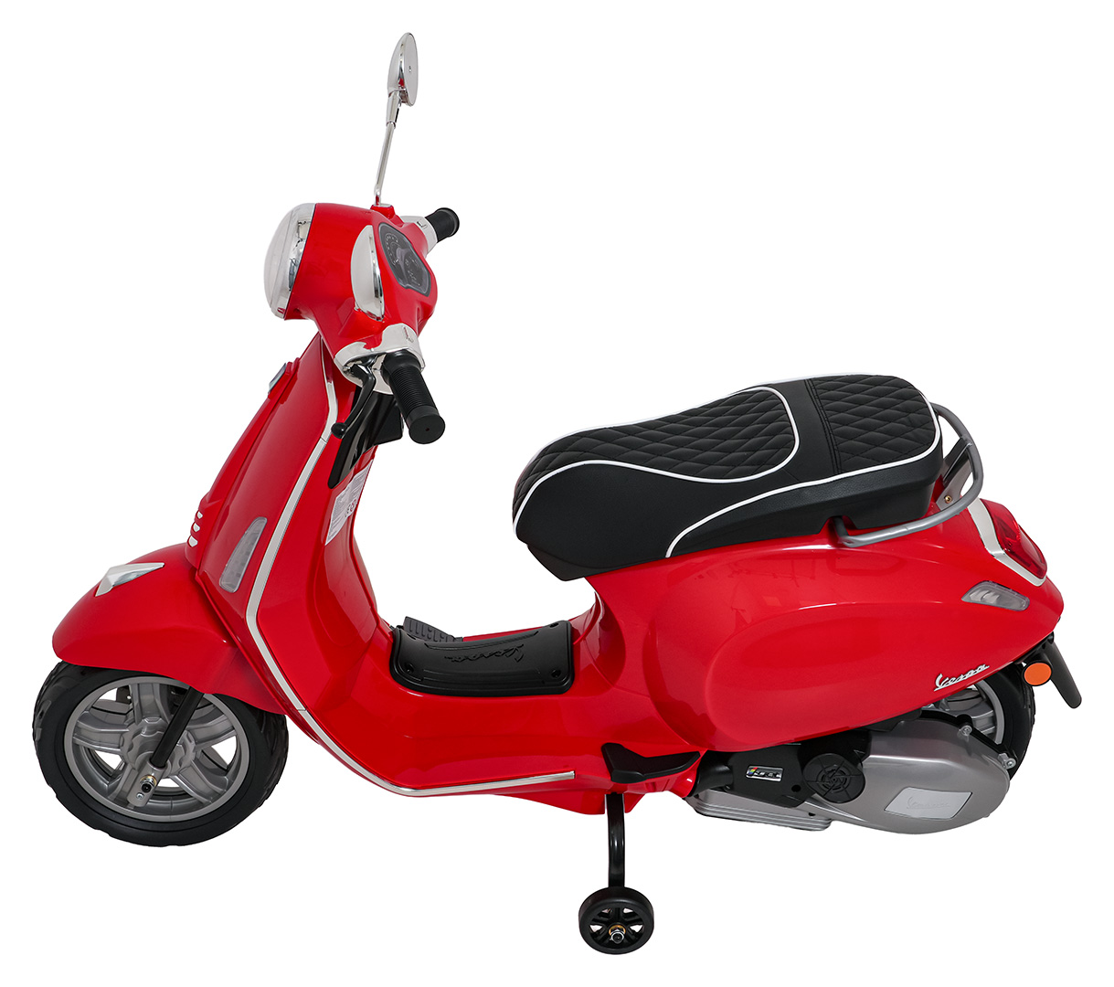 Skuter Piaggio Vespa ROMA Czerwony na akumulator dla dzieci - obrazek 4
