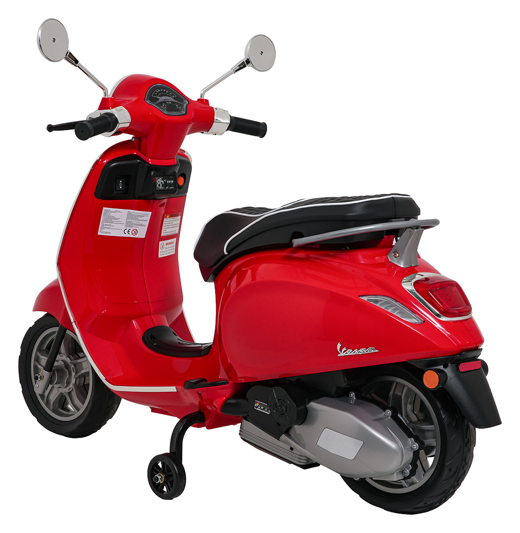 Skuter Piaggio Vespa ROMA Czerwony na akumulator dla dzieci - obrazek 5
