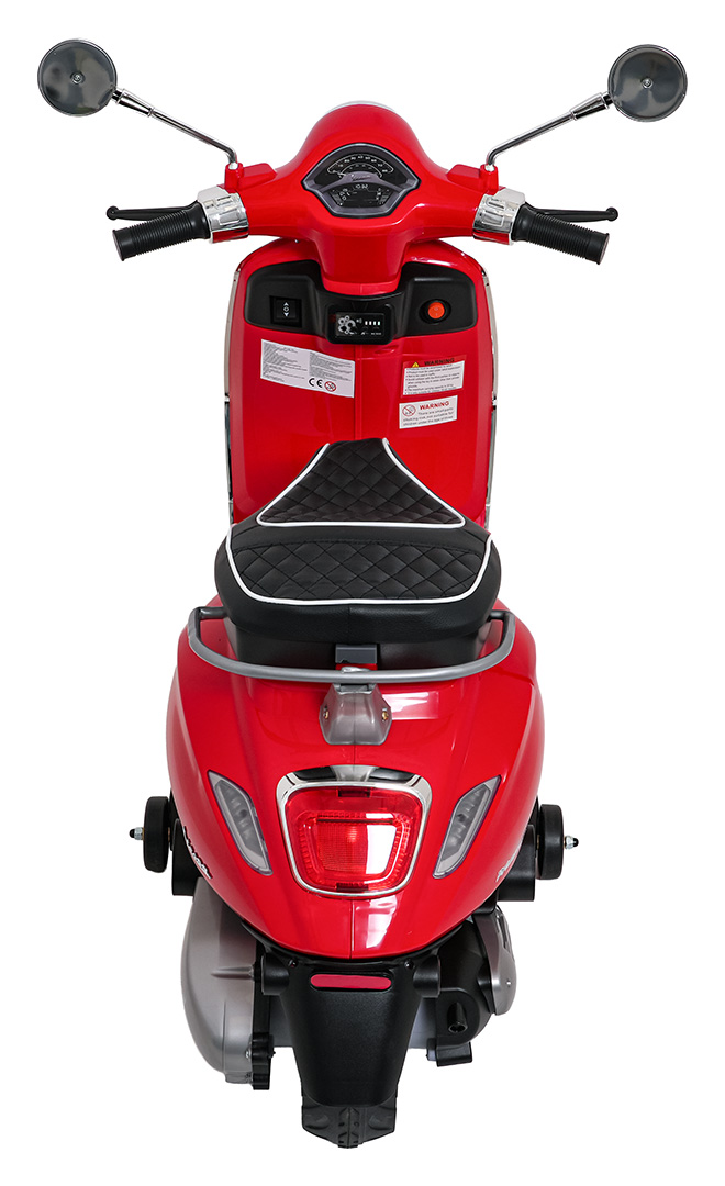 Skuter Piaggio Vespa ROMA Czerwony na akumulator dla dzieci - obrazek 6