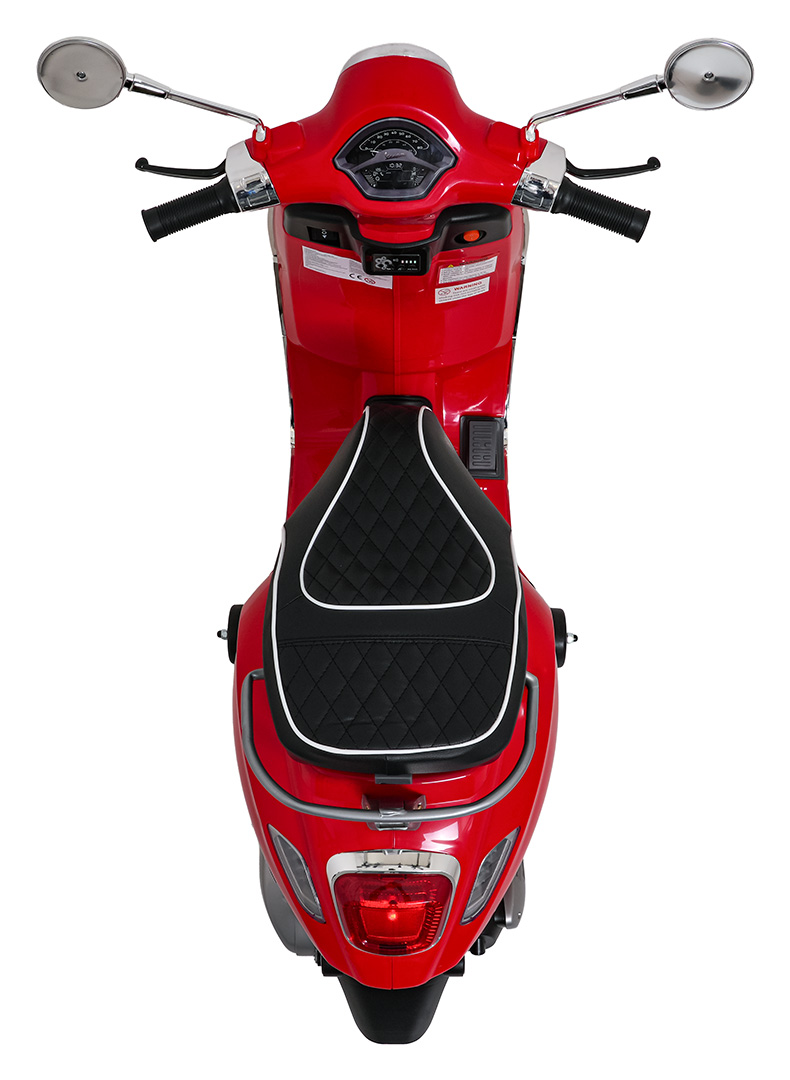 Skuter Piaggio Vespa ROMA Czerwony na akumulator dla dzieci - obrazek 7