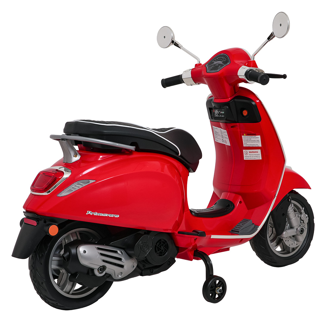 Skuter Piaggio Vespa ROMA Czerwony na akumulator dla dzieci - obrazek 8