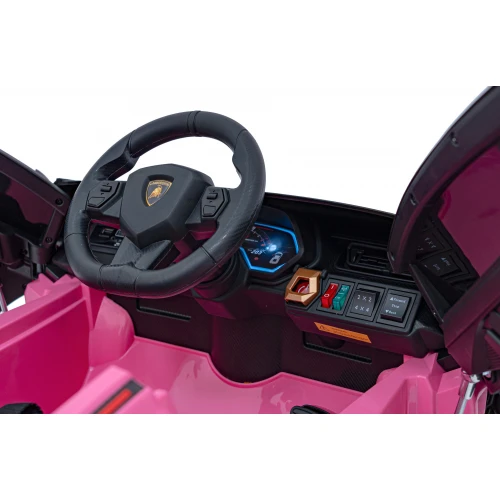 Lamborghini SIAN M Różowy samochód na akumulator dla dzieci - obrazek 11